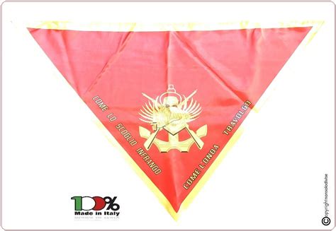 Foulard Sciarpa Triangolo Battaglione San Marco Lagunari Marina