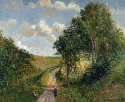 Landscape At Berneval 1900 By Camille Pissarro