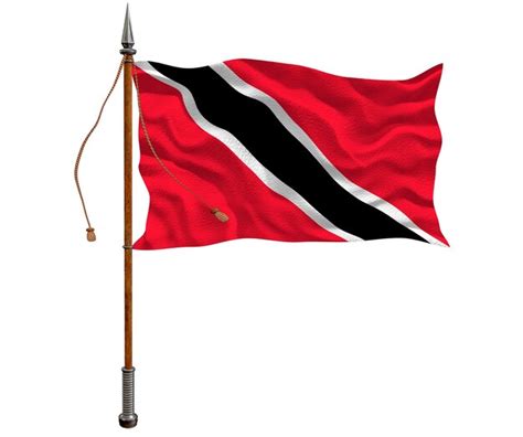 Fondo De La Bandera Nacional De Trinidad Y Tobago Con La Bandera De