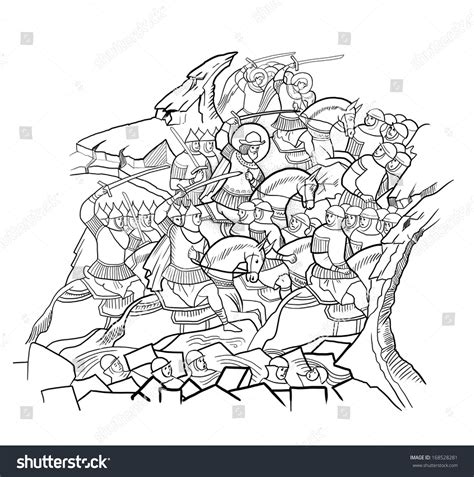 Illustration Of Battle On Ice, 5 April 1242 - 168528281 : Shutterstock