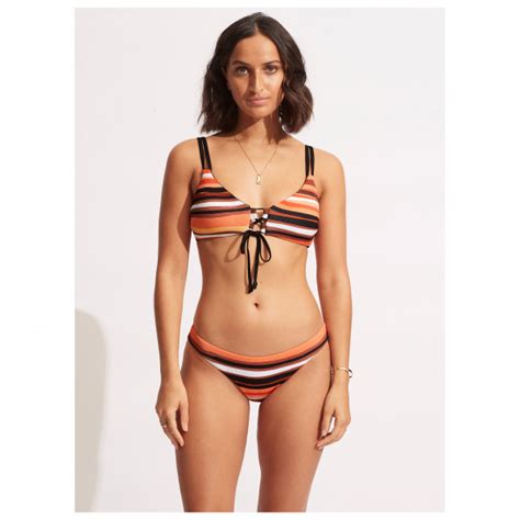 Seafolly Sun Stripe Reversible Bralette Bikini Top Damen Online