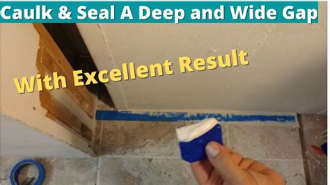 How To Caulk A Deep And Wide Gap Between Floor And Wall Seal This Gap