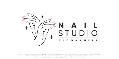 Nail Polish Or Nail Studio Logo Design For Beauty Salon With Unique