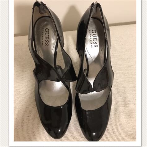 Guess By Marciano Shoes Guess Black Patent Leather Heels Poshmark