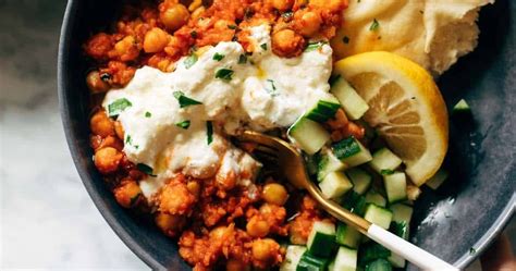 Harissa Chickpeas With Whipped Feta Punchfork