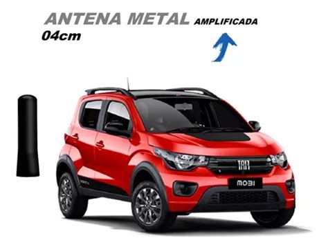 Mini Haste Antena Teto 4cm Metal Fiat Mobi 2019 20 21 22 23