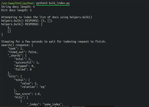How To Bulk Index Elasticsearch Documents From A JSON File Using Python