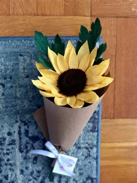 Sunflower Paper Flower Bouquet | Etsy