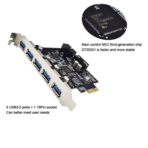 Placa De Expans O De Portas De Pci E Para Usb Pci Express