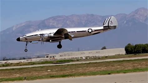 Lockheed Constellation Vc 121a Bataan Pattern Work At Chino Airport On 9 8 2023 Youtube