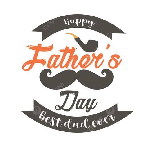 Lettering Typography Design Vector Hd Images Fathers Day Greeting