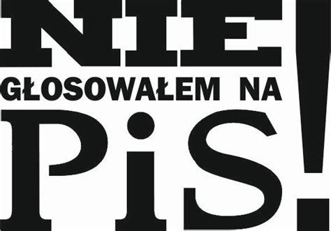 Nie G Osowa Em Na Pis Nie Dla Pisu Wlepa Naklejka