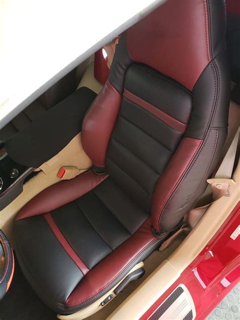 C6 Corvette 2005 2011 Replacement Leather Seat Covers Firethorn Black