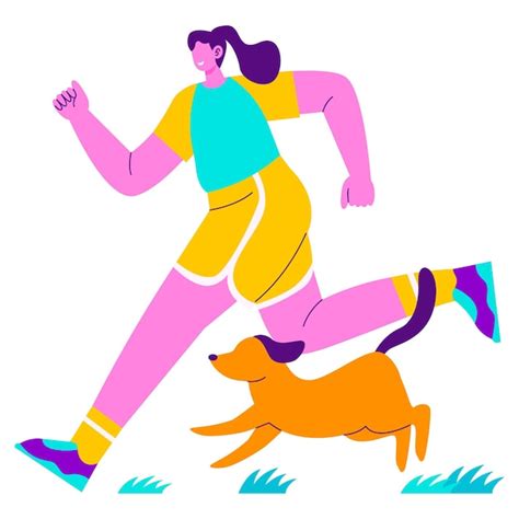 Premium Vector Sport Exercise Running Pet