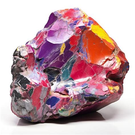 Premium AI Image Macro Shooting Of Natural Mineral Rock Specimen