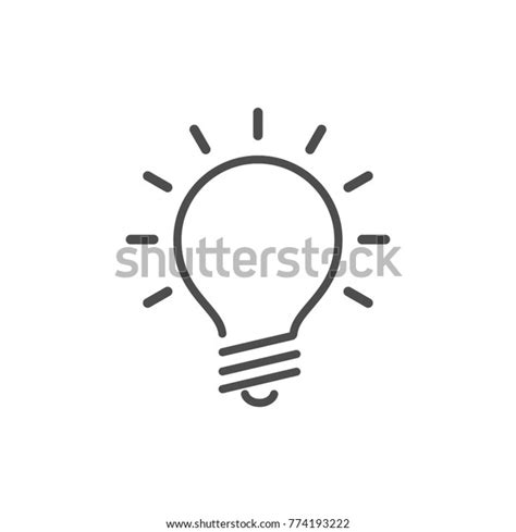 Concept Idea Light Bulb Rays Shining Stock Vector Royalty Free 774193222 Shutterstock