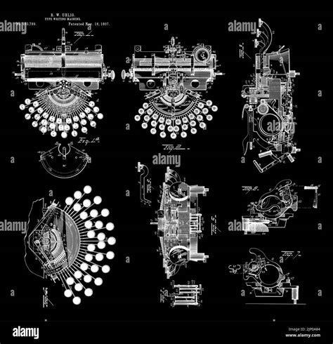 Vintage Mechanical Inventions Stock Vector Images Alamy