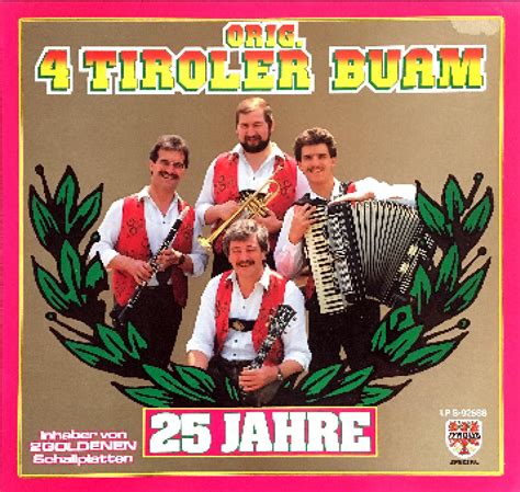 Jahre Lp Von Original Tiroler Buam