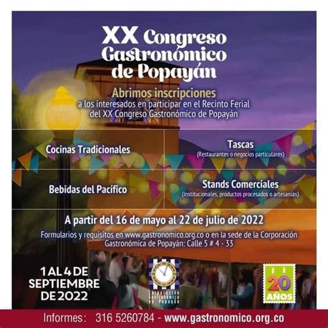 Congreso Gastron Mico De Popay N Regco