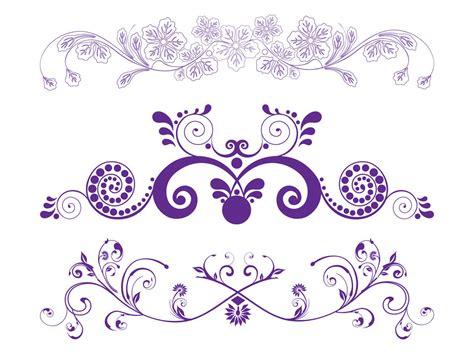 Flower Scrolls Graphics Vector Art And Graphics