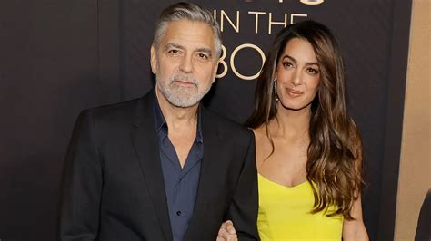 George Clooney Jokes Hes Embarrassed When Amal Shows Him Up On Red