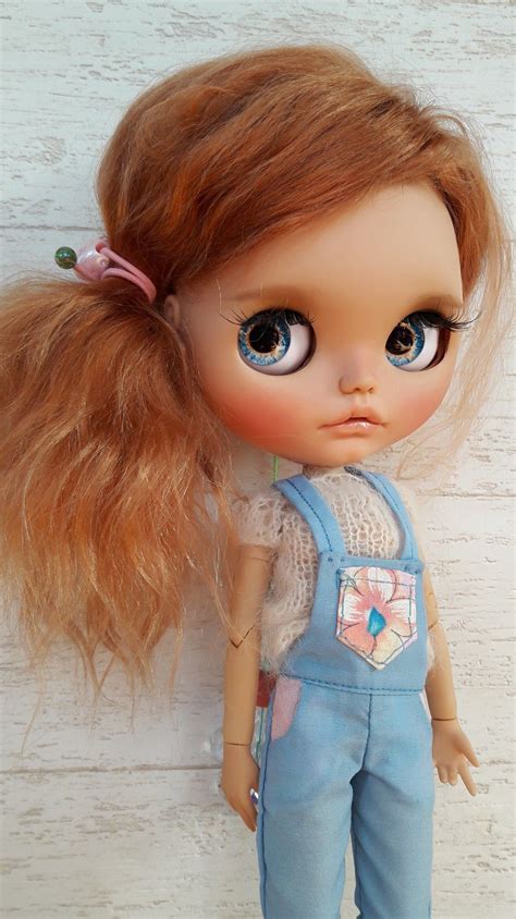 Redhead Doll Cuddle Buddy Custom Dolls Big Eyes Blythe Dolls