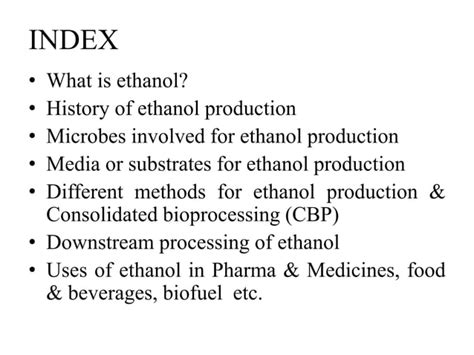 Ethanol production | PPT