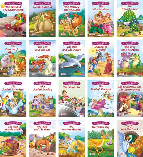 Aesop Fables (english) set of 20 books | Moral Stories for kids - The ...