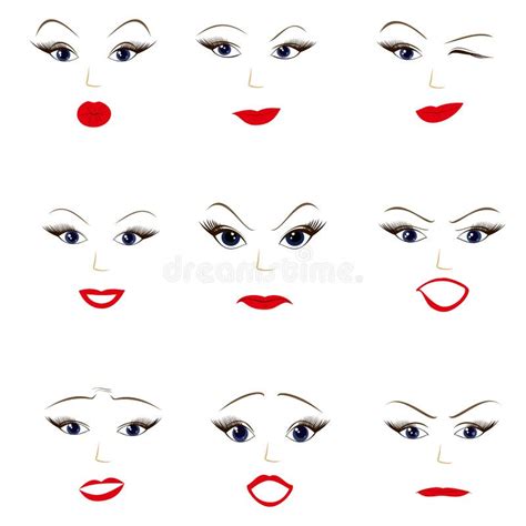 Eyes of Woman Set stock vector. Illustration of eyes - 27390466