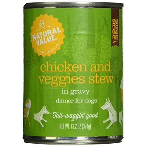 Natural Value Chicken And Veggies Stew Non Gmo Dog Food Case Of 12 13