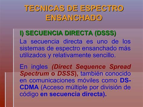 Espectro Ensanchado Telecomunicaciones III PPT