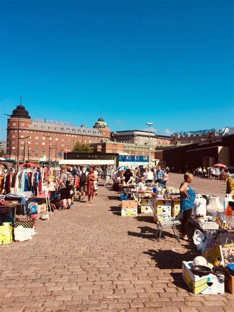 Hakaniemi Flea Market Shopping Helsinki