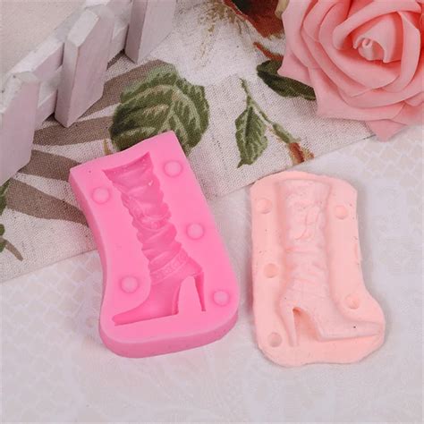 Pcs Set Silicone D Women Lady Elegant Vivid High Heel Shoes Boot