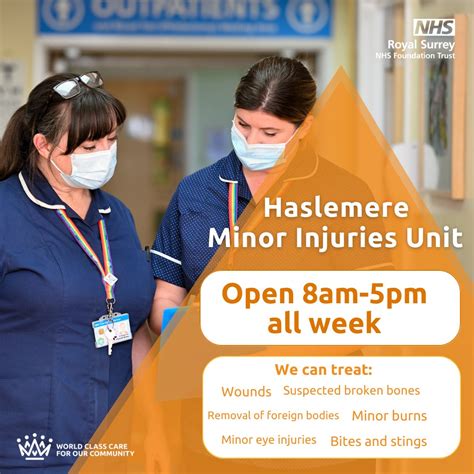 Royal Surrey On Twitter Our Minor Injuries Unit At Our Haslemere