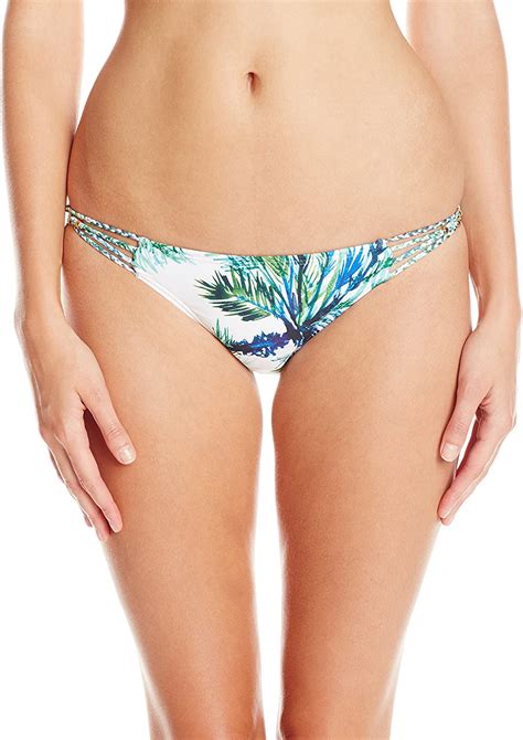 Amazon PilyQ Women S Palms Braided Full Bikini Bottom Large