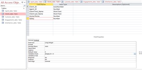 Ms Access How To Set Validation Rules And Validation Text