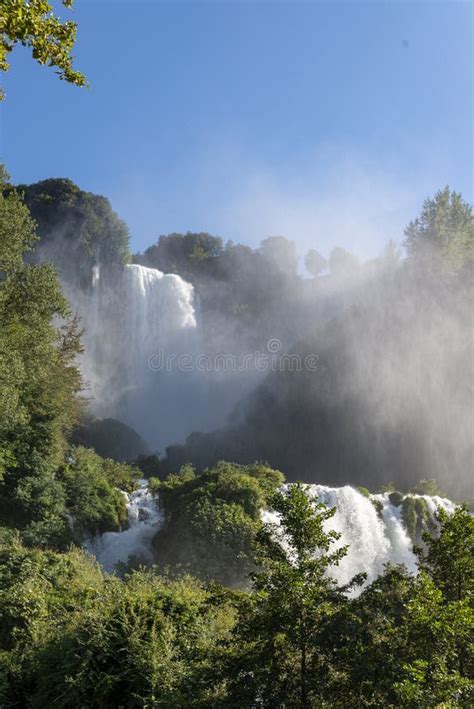 Waterfall of Marmore in Terni Stock Photo - Image of beauty, outdoor ...