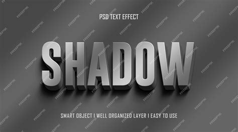 Premium Psd 3d Shadow Editable Text Effect Style