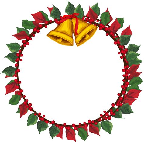 Christmas wreath illustration on transparent background. 32726856 PNG