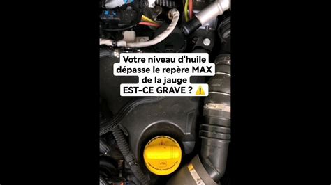 Huile Moteur Votre Niveau D Huile D Passe Le Rep Re Max Est Ce Grave