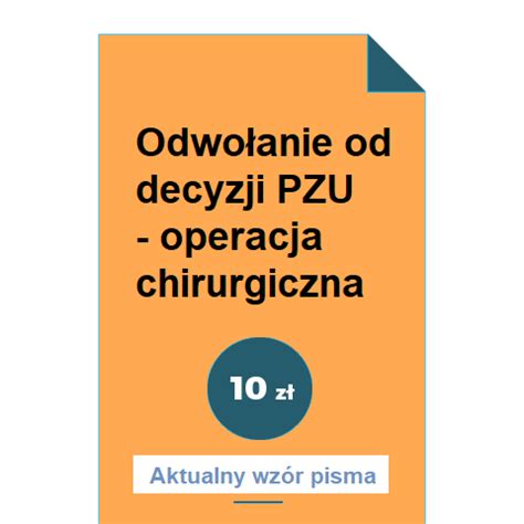 Wzór Odwołania Od Decyzji NFZ POBIERZ