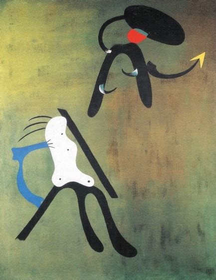 Joan Miró Painting 1933 Between Collages And Darkness