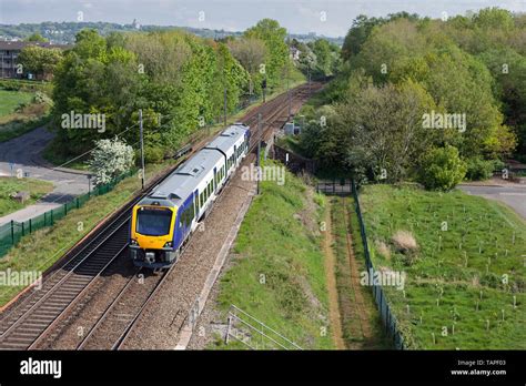 A Brand New Northern Rail Caf Class 195 Diesel Train On The West Coast Main Line With A Driver