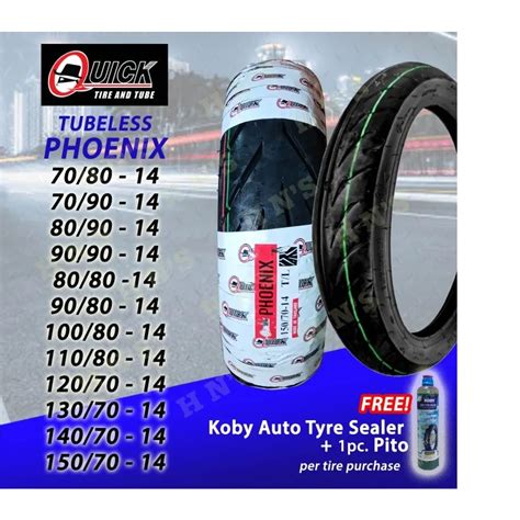 Quick Tire Rim Phoenix Tubeless Tires With Free Sealant And Pito