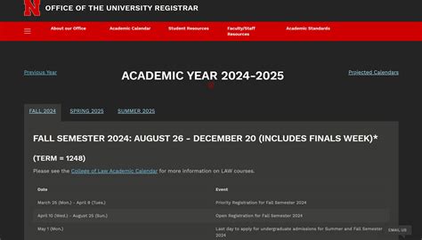 Academic Calendar Announce University Of Nebraska Lincoln