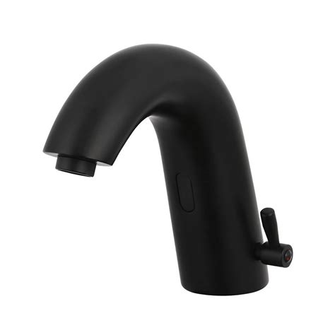 Matte Black Sensor Sink Tap Mixer In Public Washroom & Bathroom For Sale