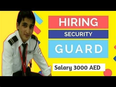 Salary 2770 AED Security Guard Jobs For Psbd Abu Dhabi Security