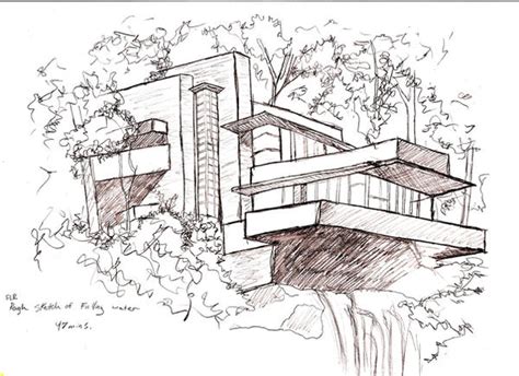 Falling Water Sketch by deadfrombricks on DeviantArt