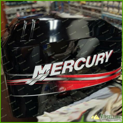 Mercury Elpto 50HP Outboard Motor Decals Stickers Set Etsy