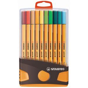 Stabilo Feutre dessin Pen 68 Étui ColorParade Gris Turquoise x 20